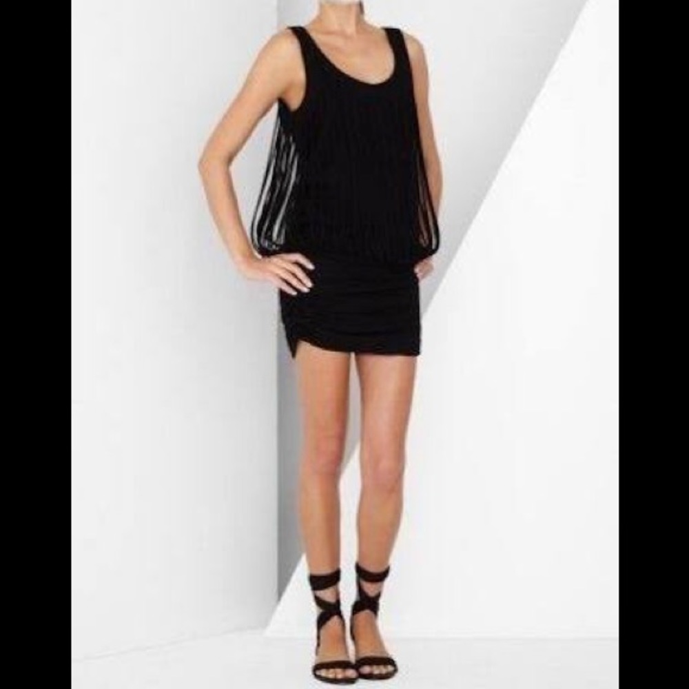 NWOT!! BCBG Fringe Embellished Minidress SIZE XXS